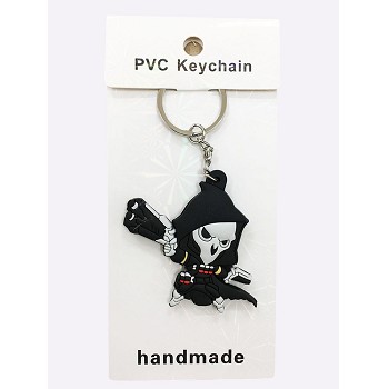 Overwatch two-sided key chain