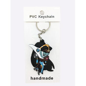 Overwatch two-sided key chain