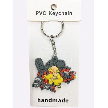 Overwatch two-sided key chain