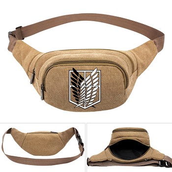 Attack on Titan canvas pocket waist pack bag