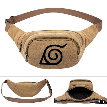 Naruto canvas pocket waist pack bag