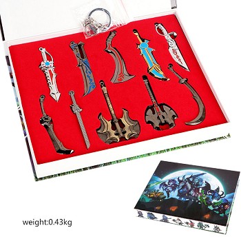 Dota 2 key chains a set