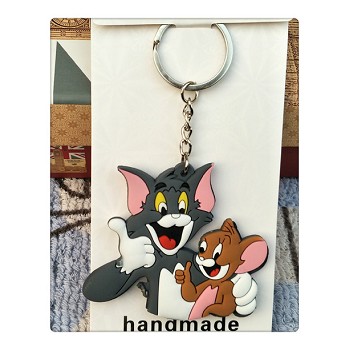 Tom and Jerry anime two-side key chain