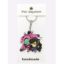 Overwatch two-sided key chain