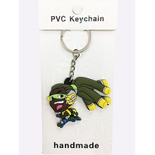 Overwatch two-sided key chain