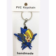 Overwatch two-sided key chain