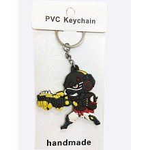 Overwatch two-sided key chain