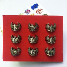 Batman rings set(9pcs a set)