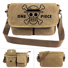 One Piece canvas satchel shoulder bag