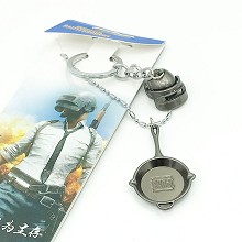 Playerunknown’s Battlegrounds key chain + necklace a set