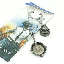 Playerunknown’s Battlegrounds key chain + necklace a set