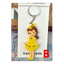 Disney Princess anime two-side key chain