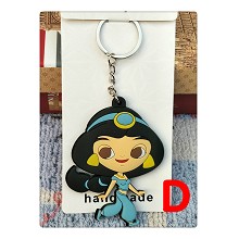 Disney Princess anime two-side key chain