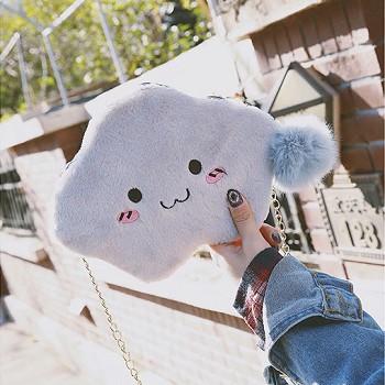 Cloud plush satchel shoulder bag