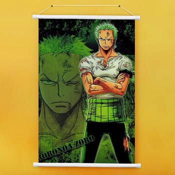 One Piece Zoro wall scroll