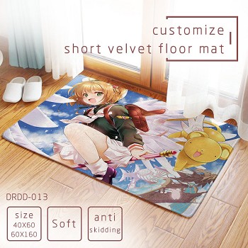 Card Captor Sakura short velvet floor mat ground mat(40X60)