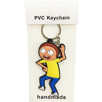 Rick and Morty two-sided key chain