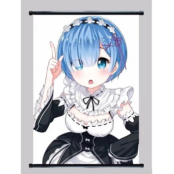 Re:Life in a different world from zero Rem wallscroll