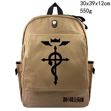 Fullmetal Alchemist canvas backpack bag