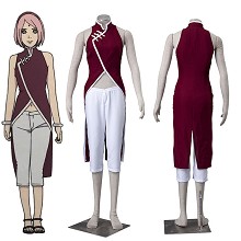 Naruto Haruno Sakura cosplay cloth dress set(2pcs ...