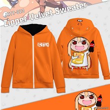 Himouto Umaru-chan zipper velvet sweater hoodie