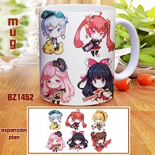 Girl cafe gun cup mug