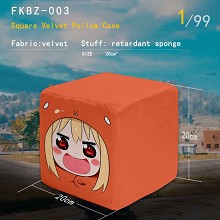 Himouto Umaru-chan anime square velvet pillow