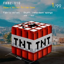 Minecraft square velvet pillow