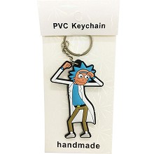 Rick and Morty two-sided key chain