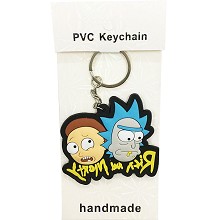 Rick and Morty two-sided key chain