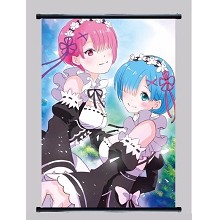 Re:Life in a different world from zero Rem wallscroll