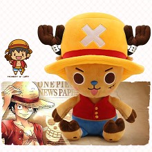 12inches One Piece Chopper cos Luffy plush doll