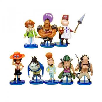 One Piece anime figures(8pcs a set)