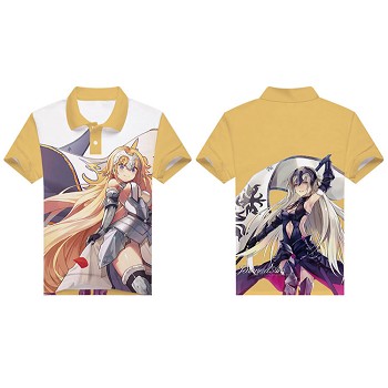 Fate anime polo t-shirt