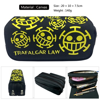 One Piece canvas pen bag pencil bag