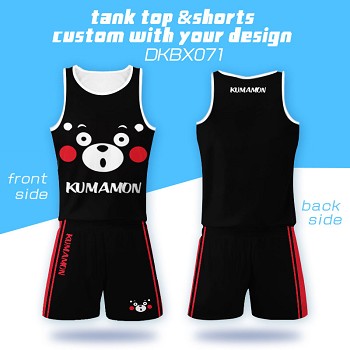 Kumamon vest+short pants a set