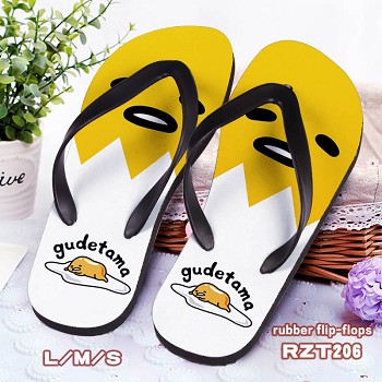 Gudetama rubber flip-flops shoes slippers a pair