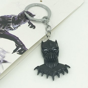 Black Panther metal key chain