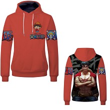 One Piece Luffy hoodie cloth