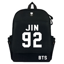 BTS JIN92 canvas backpack bag