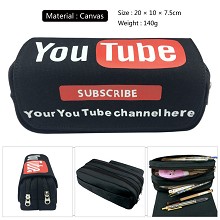 Youtube canvas pen bag pencil bag