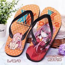 DARLING in the FRANXX rubber flip-flops shoes slip...