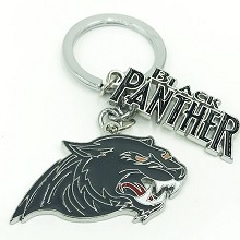 Black Panther metal key chain