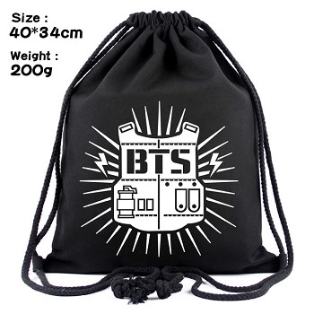 BTS drawstring backpack bag