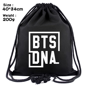 BTS drawstring backpack bag