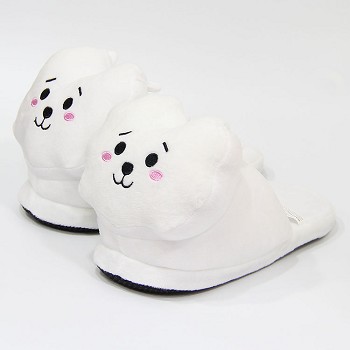 BTS plush shoes slippers a pair