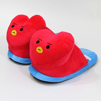 BTS plush shoes slippers a pair