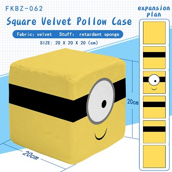 Despicable Me square velvet pillow