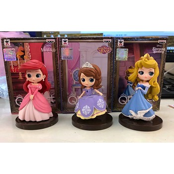 Disney Princess anime figures set(3pcs a set)