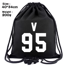 BTS drawstring backpack bag